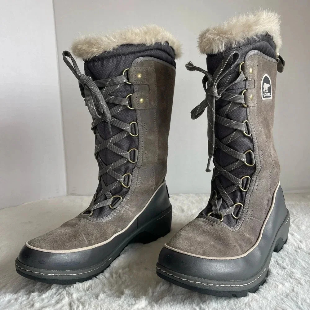 Sorel Tivoli III High Winter Boot - Women's, Quarry, Cloud Size7 - Picture 3 of 13